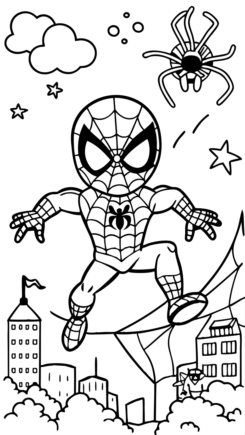 spidey coloring pages